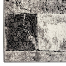 Load image into Gallery viewer, Modern Striped Grey Rug
