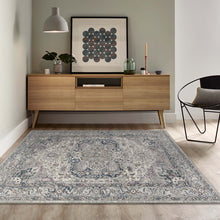 Load image into Gallery viewer, Persian Style Traditional Classy Grey Rug
