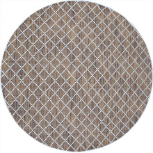 Load image into Gallery viewer, Diamond Pattern Hand-Woven Wool Brown Rug
