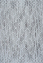 Load image into Gallery viewer, Diamond Pattern Hand-Woven Wool Natural Rug
