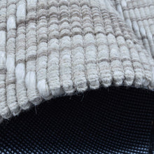 Load image into Gallery viewer, Diamond Pattern Hand-Woven Wool Natural Rug
