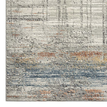 Load image into Gallery viewer, Modern Transitional Trellis Grey Runner

