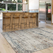 Load image into Gallery viewer, Modern Transitional Trellis Light Grey Rug

