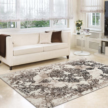 Load image into Gallery viewer, Victorian Transitional Design Brown Rug
