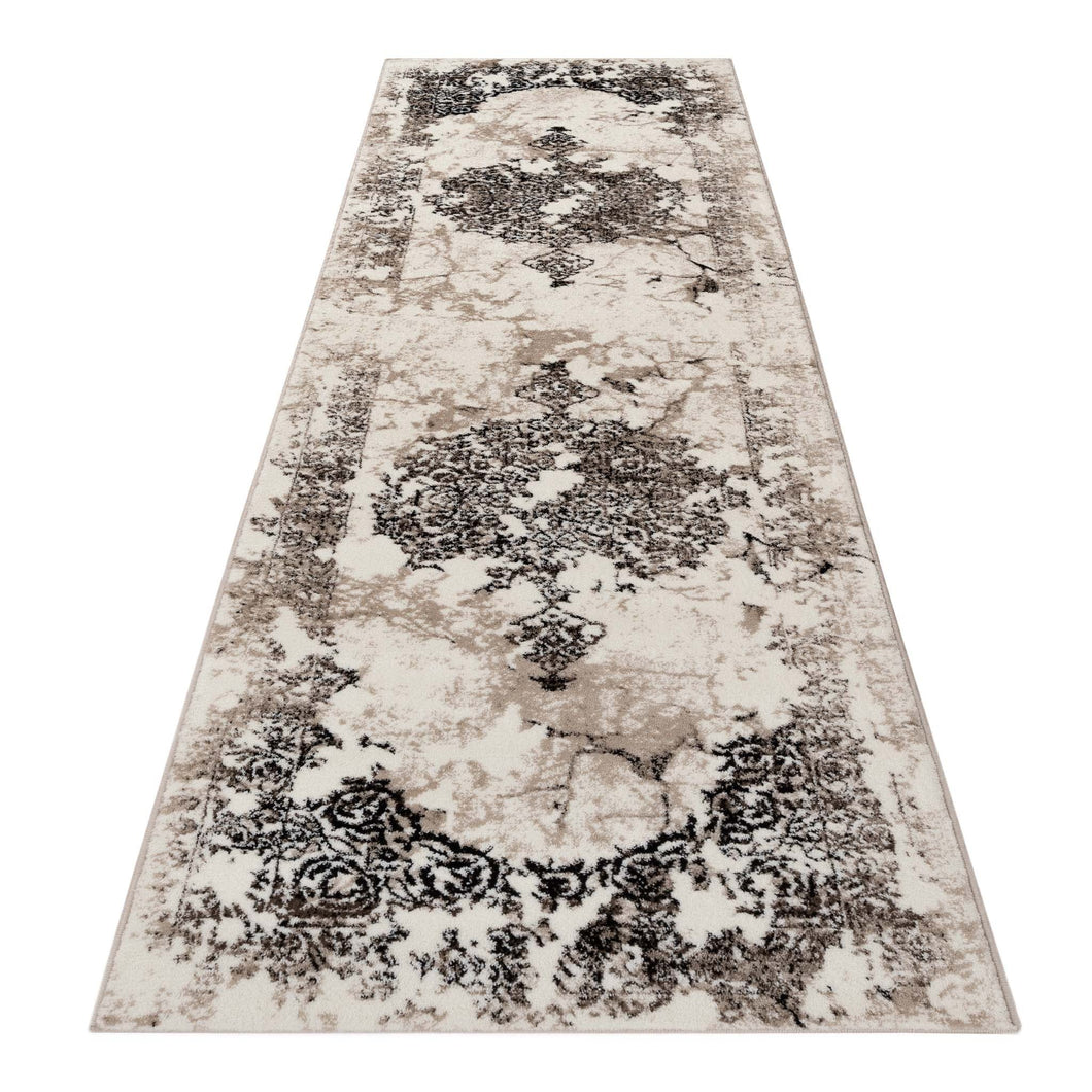 Victorian Transitional Design Brown Runner