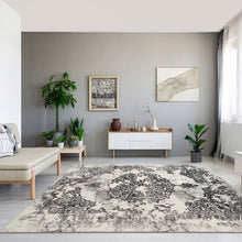 Load image into Gallery viewer, Victorian Transitional Design Grey Rug
