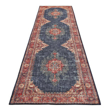 Load image into Gallery viewer, Persian Contemporary Transitional Navy Runner
