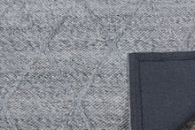 Load image into Gallery viewer, Natural Braided Hand-Woven Wool Spotted Grey Rug
