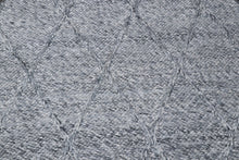 Load image into Gallery viewer, Natural Braided Hand-Woven Wool Spotted Grey Rug

