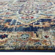 Load image into Gallery viewer, Persian Oriental Luxe Navy Rug
