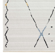 Load image into Gallery viewer, Moroccan Diamond Light Grey Runner
