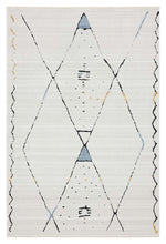 Load image into Gallery viewer, Moroccan Diamond Light Grey Rug
