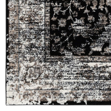 Load image into Gallery viewer, Traditional Stone Black Rug
