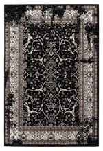 Load image into Gallery viewer, Contemporary Wonders Boarder Black Rug
