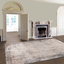 Load image into Gallery viewer, Antique Design Plushy Grey Rug
