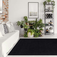 Load image into Gallery viewer, Casuals Plain Madison Black Rug

