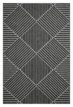 Load image into Gallery viewer, Outdoor/Indoor Braided Grey Rug
