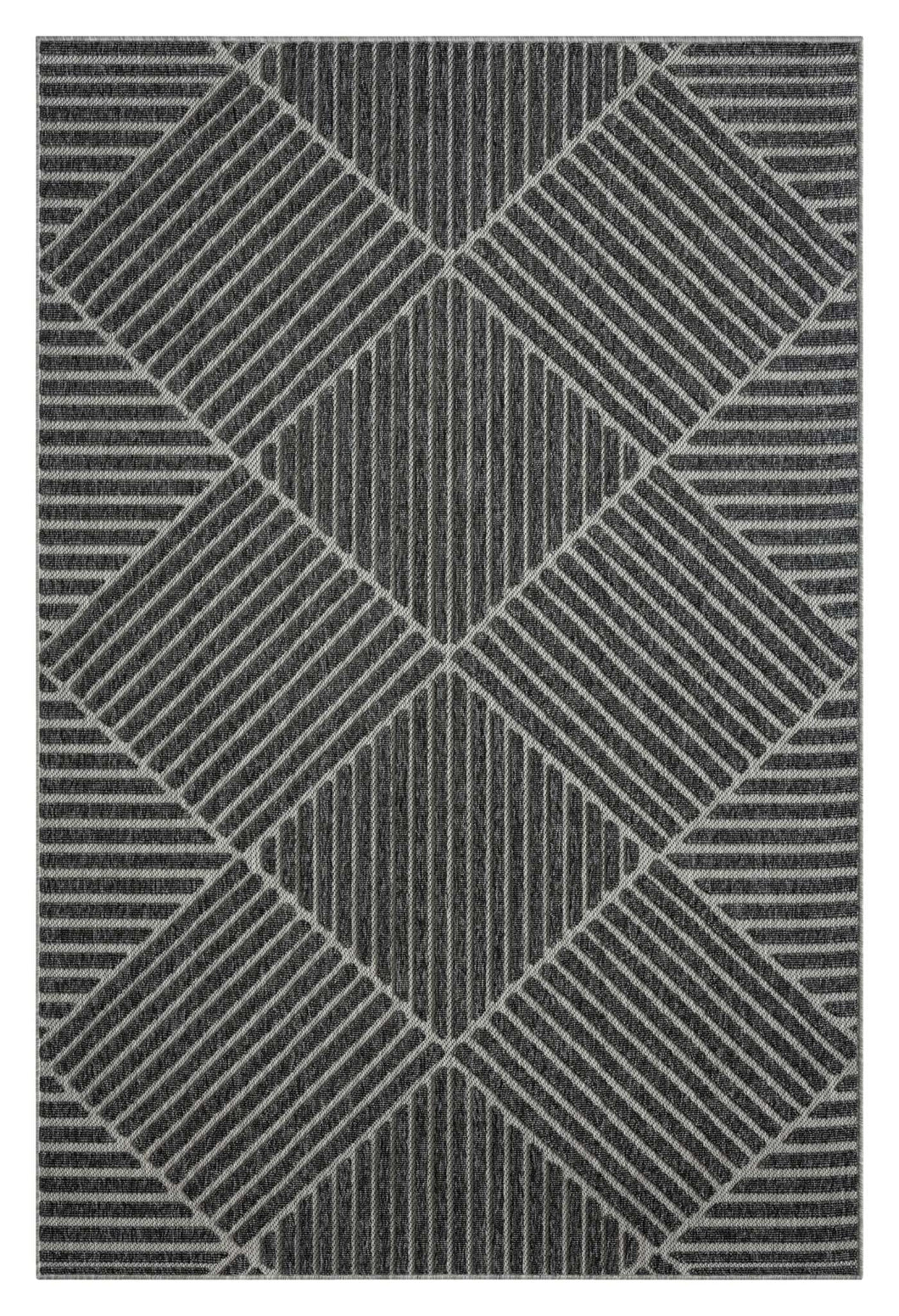 Outdoor/Indoor Braided Grey Rug