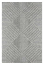 Load image into Gallery viewer, Outdoor/Indoor Braided Light Grey Rug

