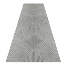 Load image into Gallery viewer, Outdoor/Indoor Braided Light Grey Runner

