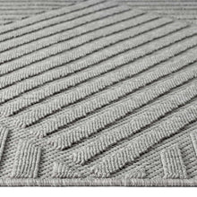 Load image into Gallery viewer, Outdoor/Indoor Braided Light Grey Runner
