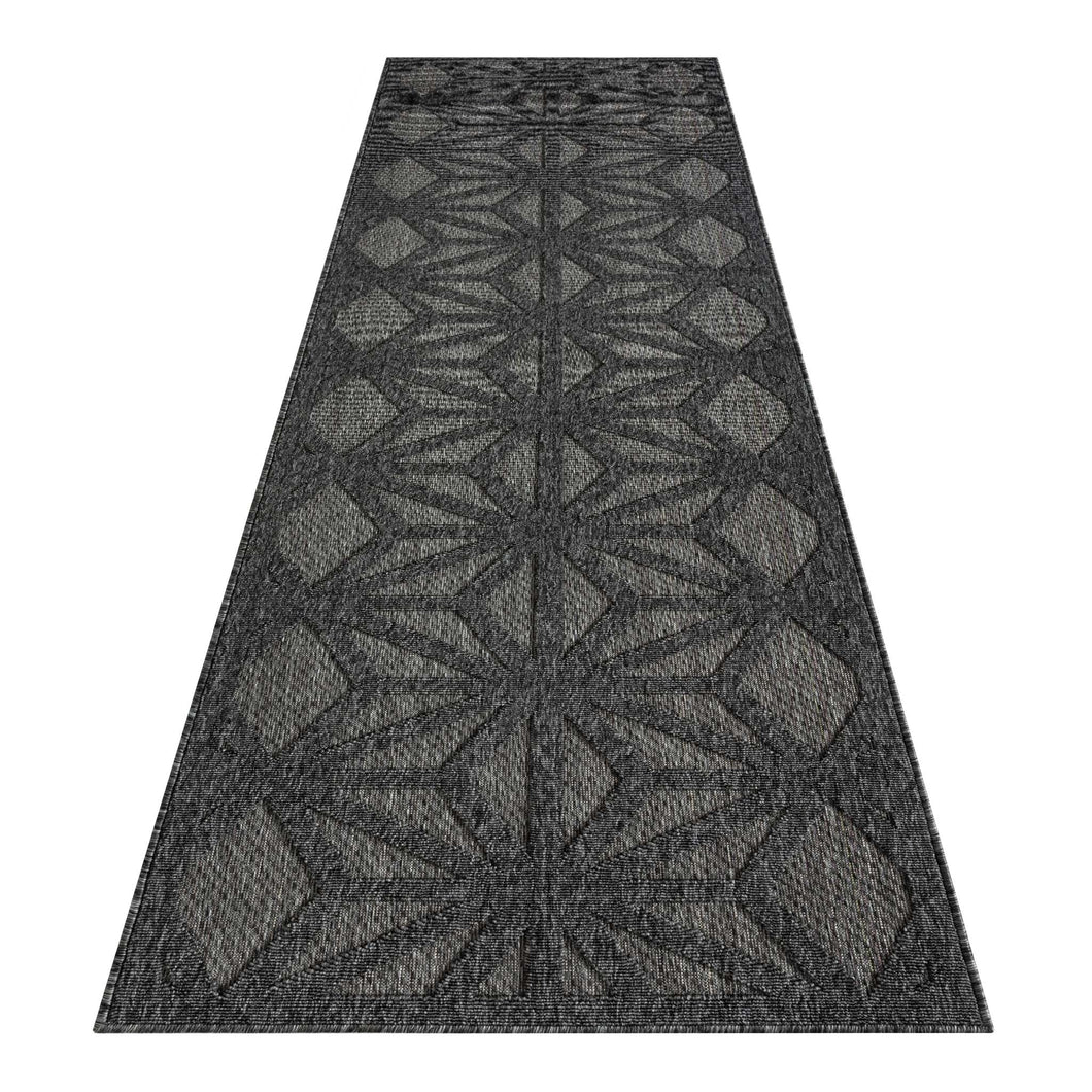 Outdoor/Indoor Villa Dark Grey Runner