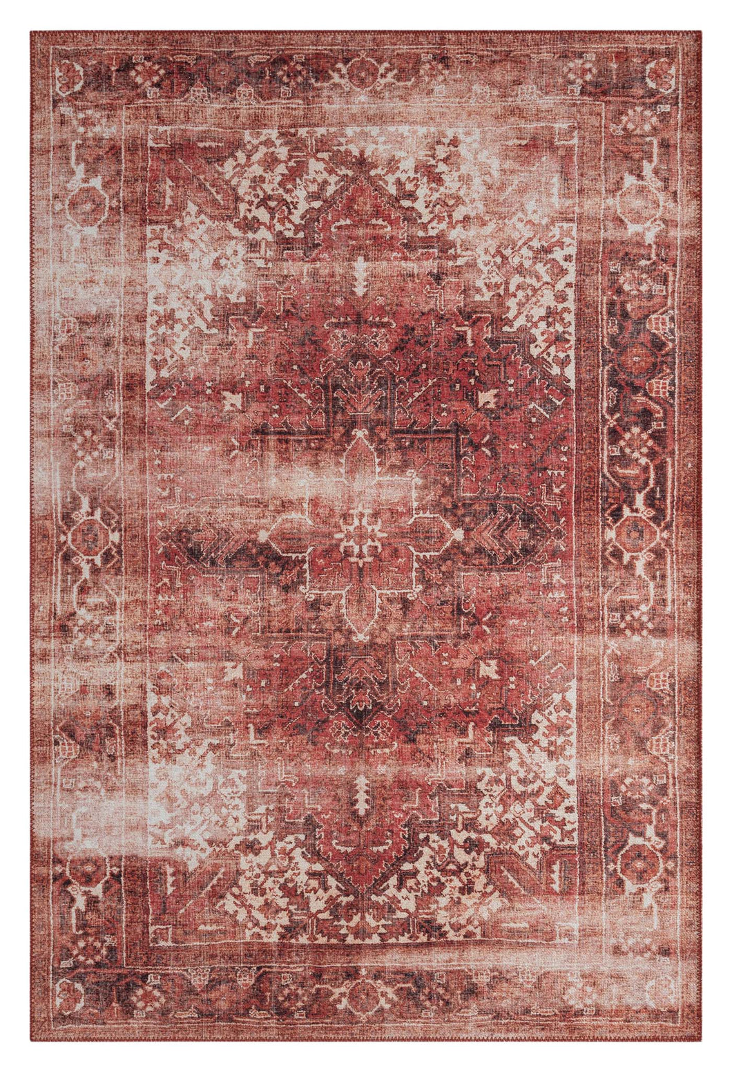 Victorian Transitional Ottoman Rust Rug