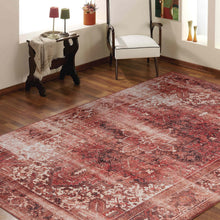 Load image into Gallery viewer, Victorian Transitional Ottoman Rust Rug
