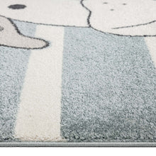 Load image into Gallery viewer, Kids Zoo Funny Animals Blue Rug

