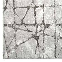 Load image into Gallery viewer, Modern Diamond Design Grey Rug Runner
