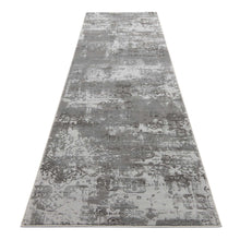 Load image into Gallery viewer, Modern Simple Shaggy Grey Rug Runner
