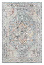 Load image into Gallery viewer, Vintage Transitional Wonders Blue Rug
