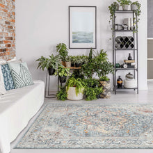 Load image into Gallery viewer, Vintage Transitional Wonders Blue Rug
