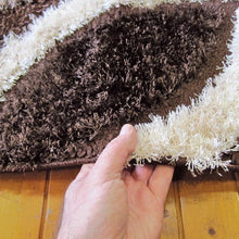 Load image into Gallery viewer, Shaggy Wavy Brown Rug
