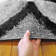 Load image into Gallery viewer, Shaggy Wavy Grey Rug
