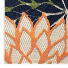 Load image into Gallery viewer, Bohemian Outdoor/Indoor Floral Green Rug
