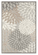 Load image into Gallery viewer, Bohemian Outdoor/Indoor Floral Natural Rug
