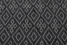 Load image into Gallery viewer, Geometric Textured Hand-Woven Wool Grey Rug
