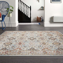 Load image into Gallery viewer, Traditional Diamond Light Blue Rug
