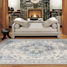 Load image into Gallery viewer, Traditional Ottoman Victorian Blue Rug
