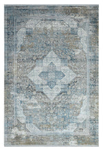 Load image into Gallery viewer, Vintage Wonders Designed Grey Rug
