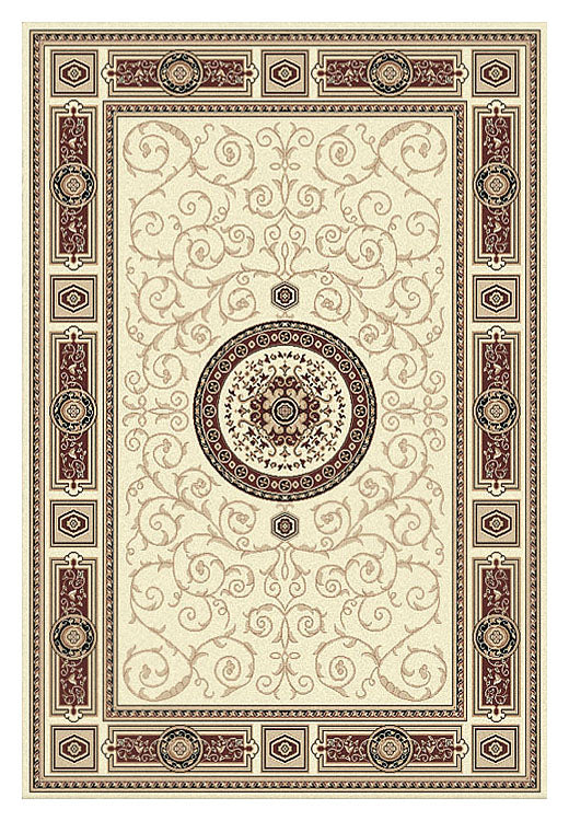 Brown Boarder Lover Cream Rug