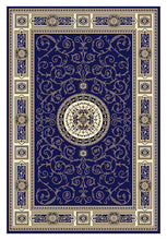 Load image into Gallery viewer, Golden Boarder Lover Dark Blue Rug
