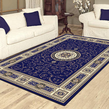 Load image into Gallery viewer, Golden Boarder Lover Dark Blue Rug
