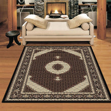 Load image into Gallery viewer, Traditional Lover Wonders Black Rug
