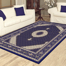 Load image into Gallery viewer, Traditional Lover Wonders Dark Blue Rug

