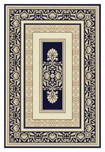 Load image into Gallery viewer, Traditional Lover Dark Blue Rug
