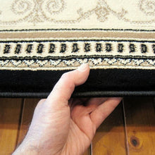 Load image into Gallery viewer, Elegant Boarder Traditional Lover Black Runner

