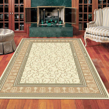 Load image into Gallery viewer, Elegant Boarder Traditional Lover Cream Rug
