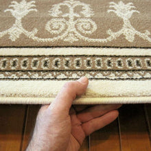 Load image into Gallery viewer, Elegant Boarder Traditional Lover Cream Rug
